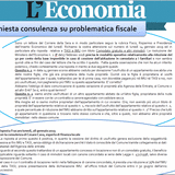 Richiesta consulenza su problematica fiscale Richiesta consulenza su problematica fiscale