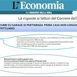 IMU: DUBBI SU GARAGE DI PERTINENZA PRIMA CASA NON CONCESSO ALL'AFFITTUARIO