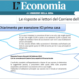 Chiarimento per esenzione ICI prima casa