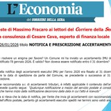 NOTIFICA E PRESCRIZIONE ACCERTAMENTO IMU 2020